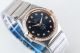 Perfect Replica Swiss Grade Omega Constellation Rose Gold Diamond Bezel Dark Blue Dial Watch (3)_th.JPG
